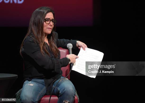 Actress Pamela Adlon visits the SAG-AFTRA Foundation Robin Williams Center on September 21, 2017 in New York City.