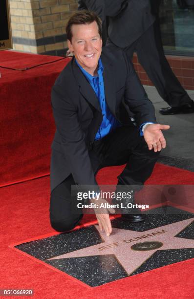 Jeff Dunham is honored with a star on The Hollywood Walk of Fame held on September 21, 2017 in Hollywood, California.