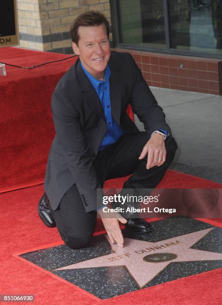 Jeff Dunham is honored with a star on The Hollywood Walk of Fame held on September 21, 2017 in Hollywood, California.