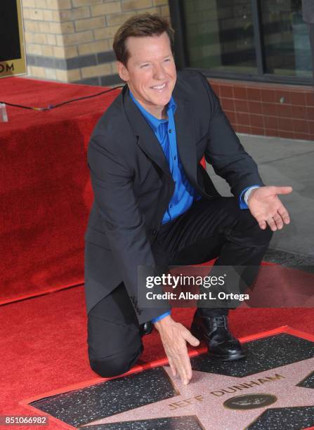 Jeff Dunham is honored with a star on The Hollywood Walk of Fame held on September 21, 2017 in Hollywood, California.