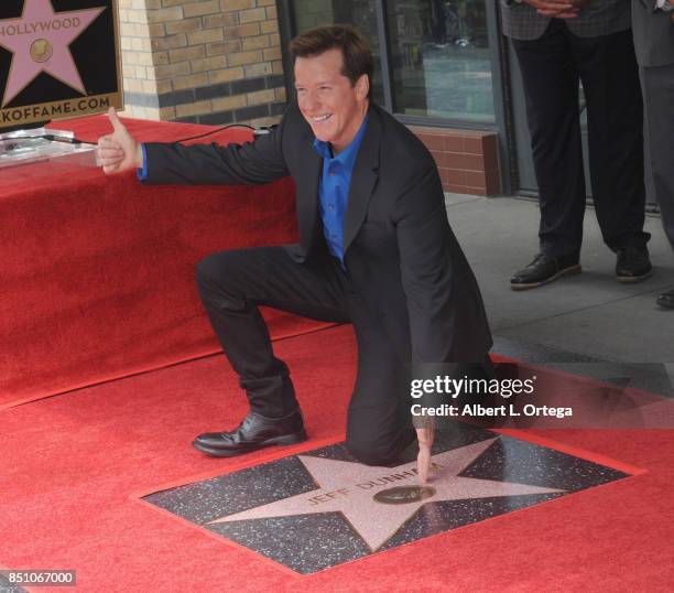 Jeff Dunham is honored with a star on The Hollywood Walk of Fame held on September 21, 2017 in Hollywood, California.