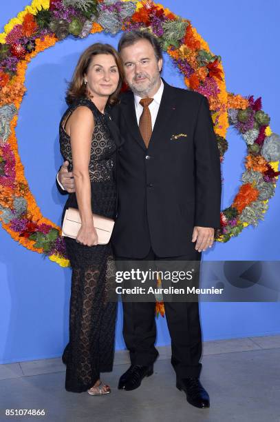 Pierre Herme and Valerie Franceschi attend the opening season gala at Opera Garnier on September 21, 2017 in Paris, France.