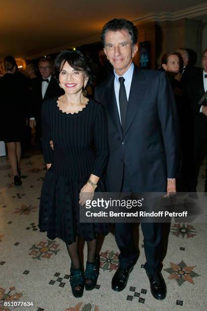 Jack lang and his wife Monique attend the Opening Season Gala - Ballet of Opera National de Paris - Held at Opera Garnier on September 21, 2017 in...