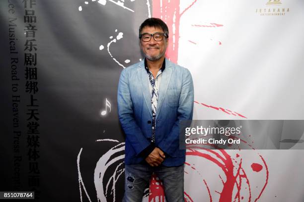 Singer/ songwriter Jonathan Lee poses for a photo after announcing new musical "Road to Heaven: The Jonathan Lee Musical" from China Broadway...