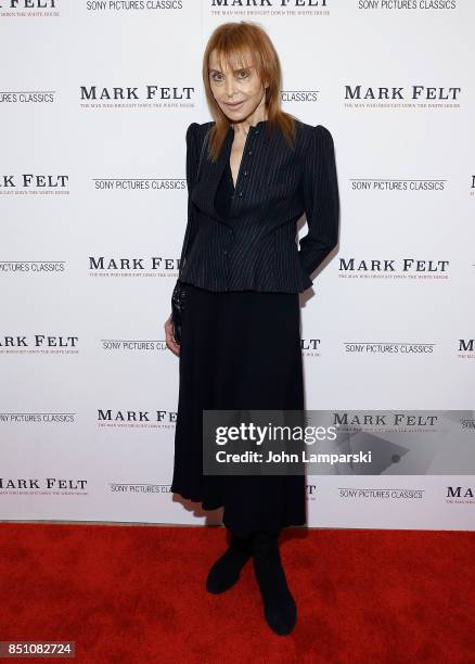 Tina Louise attends "Mark Felt The Man Who Brought Down The White House" New York premiere at the Whitby Hotel on September 21, 2017 in New York City.