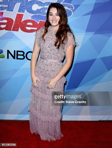 Mandy Harvey arrives at the NBC's "America's Got Talent" Season 12 Finale Week at Dolby Theatre on September 19, 2017 in Hollywood, California.