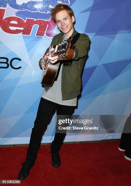 Chase Goehring arrives at the NBC's "America's Got Talent" Season 12 Finale Week at Dolby Theatre on September 19, 2017 in Hollywood, California.