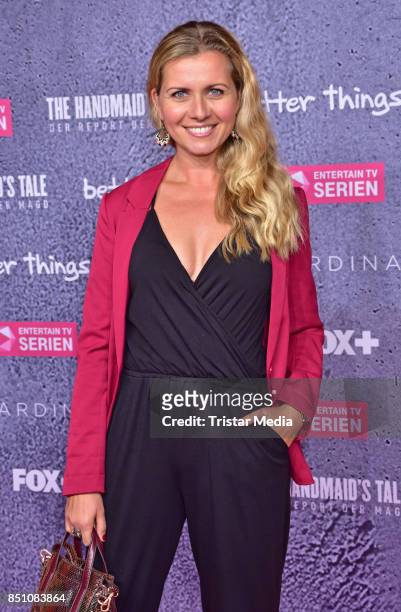 Jessica Boehrs attends the TV series start of 'The Handmaid's Tale - Der Report der Magd' at Astor Film Lounge on September 21, 2017 in Berlin,...