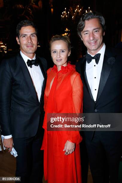 Of Radio France Mathieu Gallet, Caroline Roux and General Director of Facebook France, Laurent Solly attend the Opening Season Gala - Ballet of Opera...