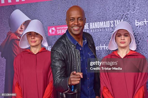 Yared Dibaba attends the TV series start of 'The Handmaid's Tale - Der Report der Magd' at Astor Film Lounge on September 21, 2017 in Berlin, Germany.