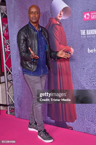 Yared Dibaba attends the TV series start of 'The Handmaid's Tale - Der Report der Magd' at Astor Film Lounge on September 21, 2017 in Berlin, Germany.