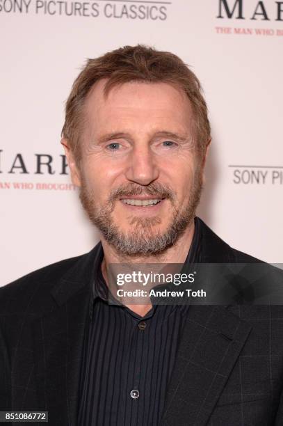 Liam Neeson attends "Mark Felt The Man Who Brought Down The White House" New York premiere at the Whitby Hotel on September 21, 2017 in New York City.