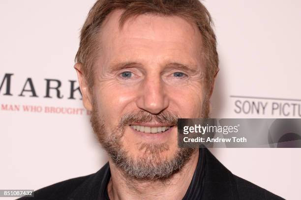 Liam Neeson attends "Mark Felt The Man Who Brought Down The White House" New York premiere at the Whitby Hotel on September 21, 2017 in New York City.