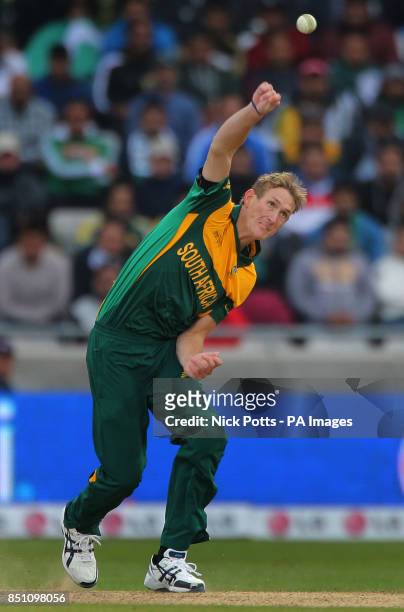 South Africa's bowler Chris Morris during game against Pakistan, during the ICC Champions Trophy match at Edgbaston, Birmingham.