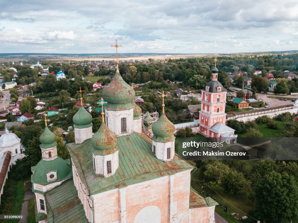 View of the Goritsky Monastery in Pereslavl-Zalessky in Russia