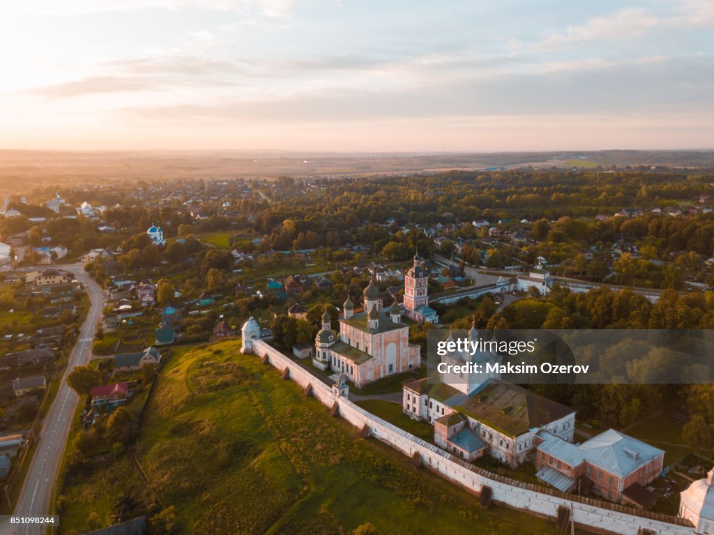 View of the Goritsky Monastery in Pereslavl-Zalessky in Russia