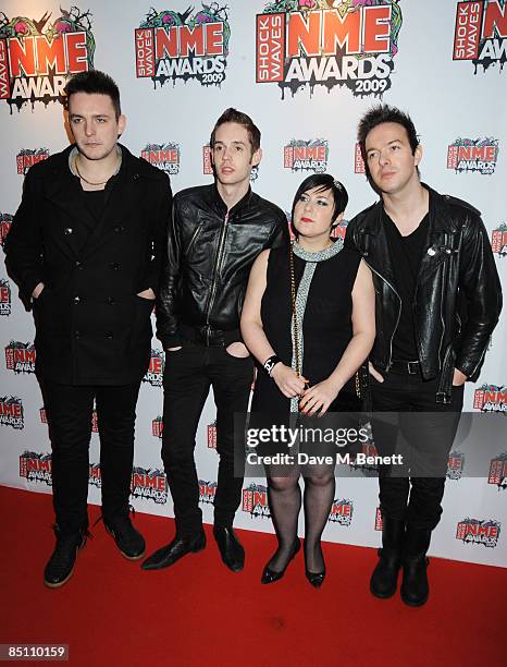 Glasvegas arrive at the Shockwaves NME Awards 2009, at the O2 Brixton Academy on February 25, 2009 in London, England.