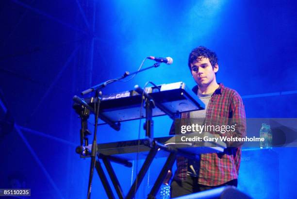 Photo of VAMPIRE WEEKEND and Rostam BATMANGLIJ, Rostam Batmanglij performing on stage