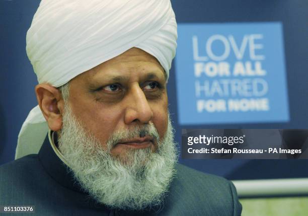 Worldwide Leader of the Ahmadiyya Muslim Community, His Holiness, Hadhrat Mirza Masroor Ahmad speaks at the House of Commons in London today before a...