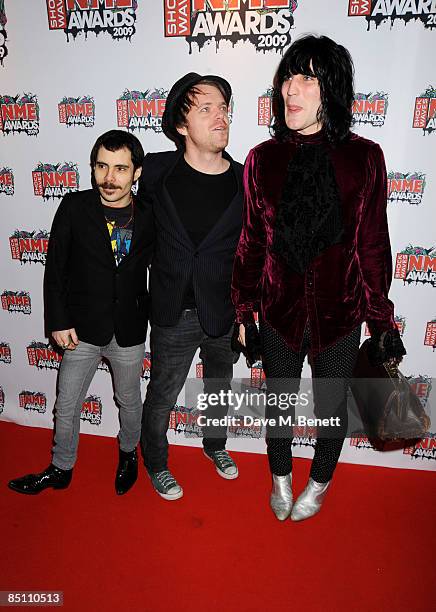 Noel Fielding of The Mighty Boosh arrives at the Shockwaves NME Awards 2009, at the O2 Brixton Academy on February 25, 2009 in London, England.