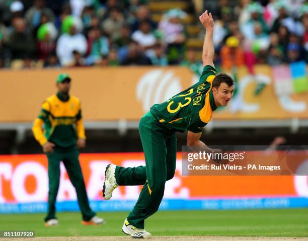 South Africa's Ryan McLaren during the ICC Champions Trophy match at Edgbaston, Birmingham.