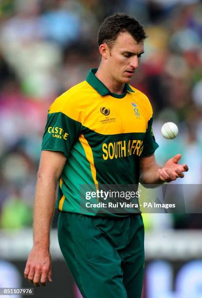 South Africa's Ryan McLaren during the ICC Champions Trophy match at Edgbaston, Birmingham.