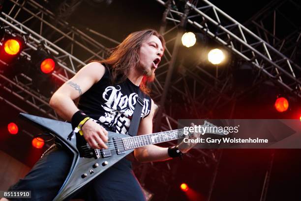 Photo of BULLET FOR MY VALENTINE and Michael PAGET, Michael Paget performing on stage