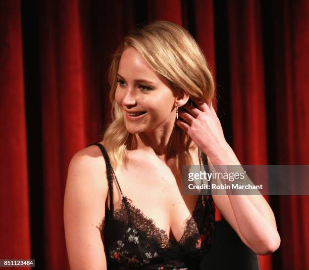 Jennifer Lawrence attends an official Academy screening of MOTHER! hosted by The Academy of Motion Picture Arts & Sciences at MOMA - Celeste Bartos...