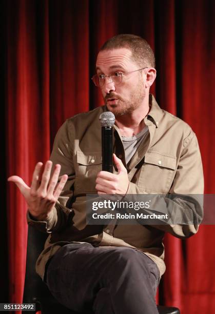 Director Darren Aronofsky attends an official Academy screening of MOTHER! hosted by The Academy of Motion Picture Arts & Sciences at MOMA - Celeste...