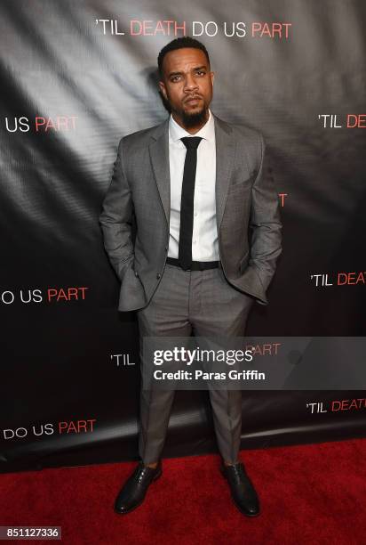Producer Jerome "Romeo" Jones at "'Til Death Do Us Part" Atlanta Red Carpet Screening and Q&A at Regal Atlantic Station on September 21, 2017 in...