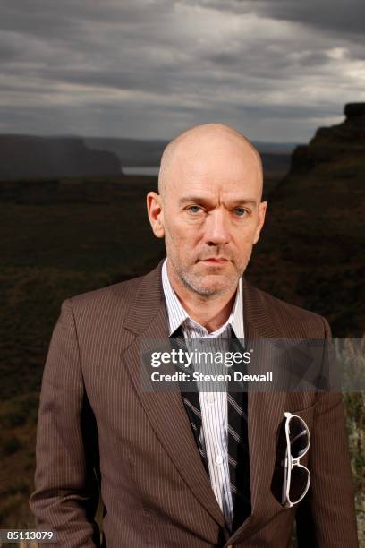 Photo of REM and Michael STIPE, Posed portrait of Micheal Stipe