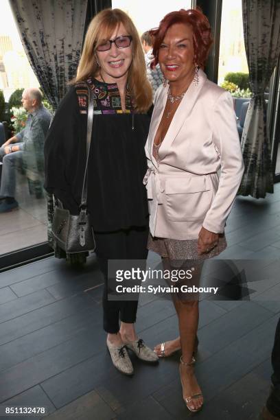 Nicole Miller and Carmen D'Alessio attend Mark Fleischman and Friends Celebrate "Inside Studio 54" at PH-D Rooftop Lounge at Dream Downtown on...