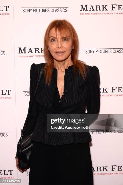 Tina Louise attends "Mark Felt The Man Who Brought Down The White House" New York premiere at the Whitby Hotel on September 21, 2017 in New York City.