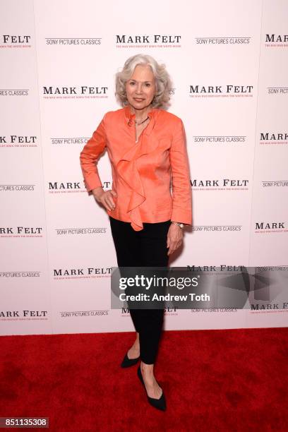 Kathryn Leigh Scott attends "Mark Felt The Man Who Brought Down The White House" New York premiere at the Whitby Hotel on September 21, 2017 in New...