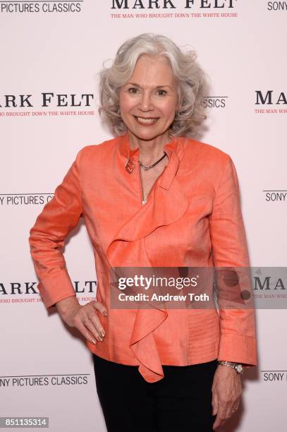 Kathryn Leigh Scott attends "Mark Felt The Man Who Brought Down The White House" New York premiere at the Whitby Hotel on September 21, 2017 in New...