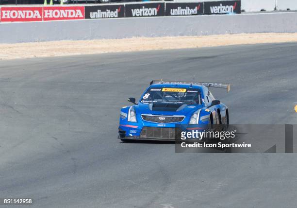 Michael Cooper , Cadillac Racing emerges from the hairpin turn 7 in the Cadillac ATS-V.R during the World Challenge GT Race at the Verizon Indycar...