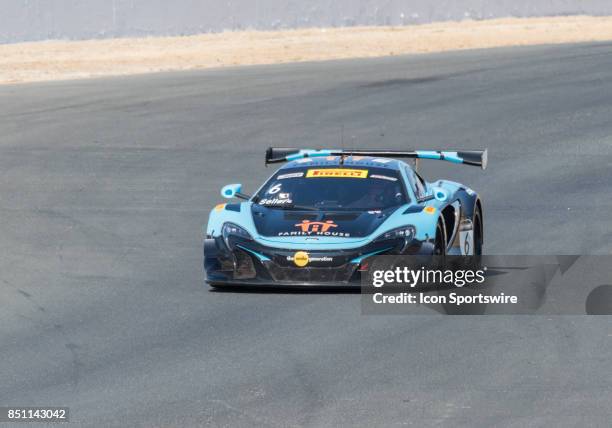 Bryan Sellers , K-PAX Racing heads out of turn 7 in the McLaren 650S GT3 during the World Challenge GT Race at the Verizon Indycar Series, GoPro...