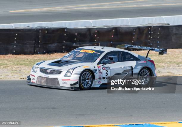 Johnny O'Connell , Cadillac Racing emerges out of turn 8 in the Cadillac ATS-V. R during the World Challenge GT Race at the Verizon Indycar Series,...