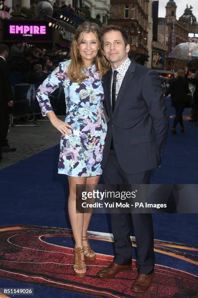 Zack Snyder and wife Deborah arriving for the European premiere of Man of Steel at the Odeon Leicester Square, London