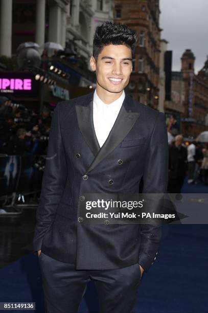 Siva Kaneswaran arriving for the European premiere of Man of Steel at the Odeon Leicester Square, London