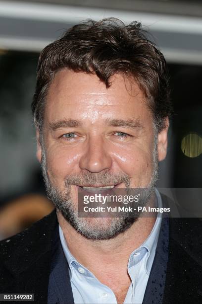 Russell Crowe arriving for the European premiere of Man of Steel at the Odeon Leicester Square, London