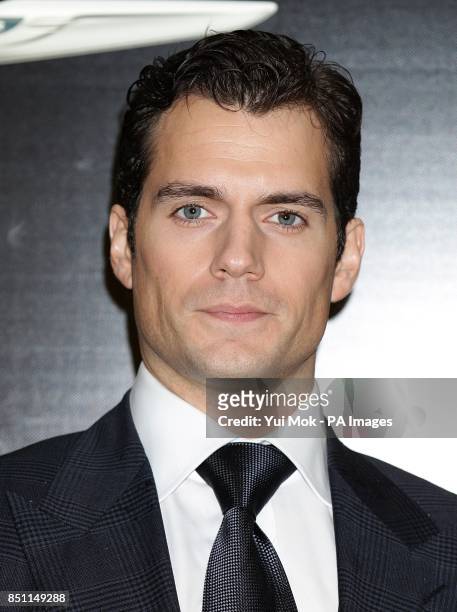 Henry Cavill during the European premiere of Man of Steel at the Odeon Leicester Square, London