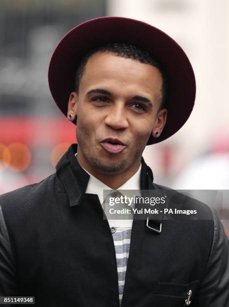 Aston Merrygold arriving for the European premiere of Man of Steel at the Odeon Leicester Square, London