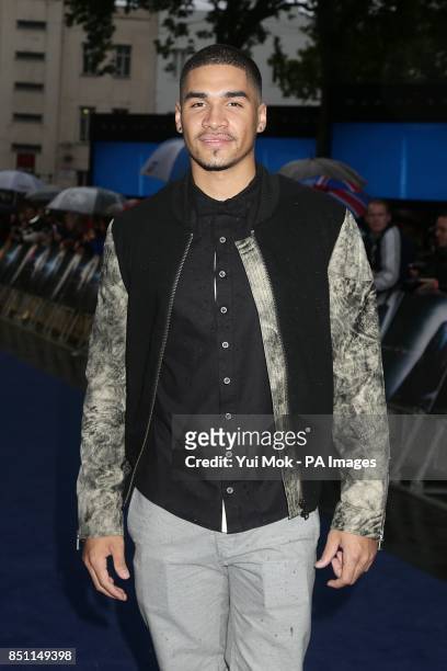 Louis Smith arriving for the European premiere of Man of Steel at the Odeon Leicester Square, London