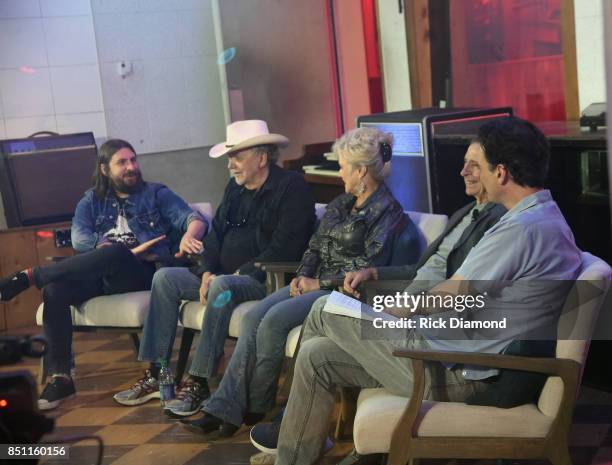 Producer Dave Cobb, Singer/Songwriter Bobby Bare, Singer/Songwriter Connie Smith, Pedal Steel Guitar Player Lloyd Green and Museum Editor Peter...