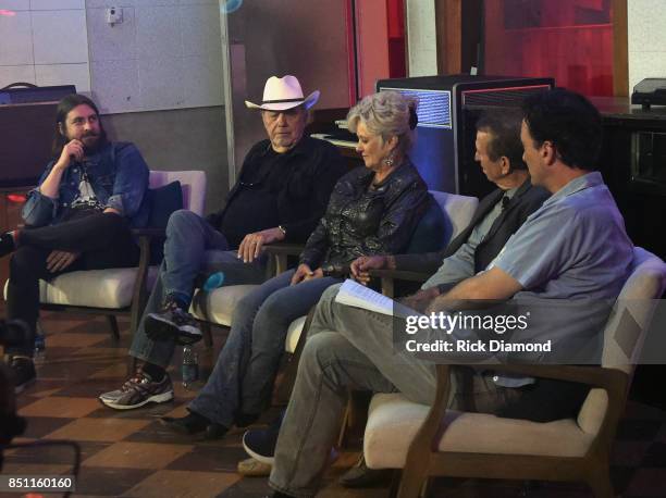 Producer Dave Cobb, Singer/Songwriter Bobby Bare, Singer/Songwriter Connie Smith, Pedal Steel Guitar Player Lloyd Green and Museum Editor Peter...