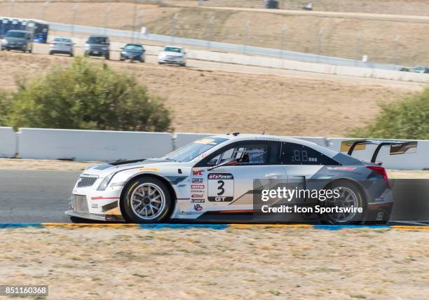 Johnny O'Connell , Cadillac Racing heads out of turn 8 in the Cadillac ATS-V. R during the World Challenge GT Race at the Verizon Indycar Series,...