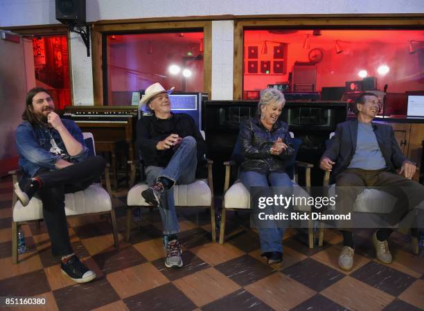 Producer Dave Cobb, Singer/Songwriter Bobby Bare, Singer/Songwriter Connie Smith and Pedal Steel Guitar Player Lloyd Green attend Country Music Hall...