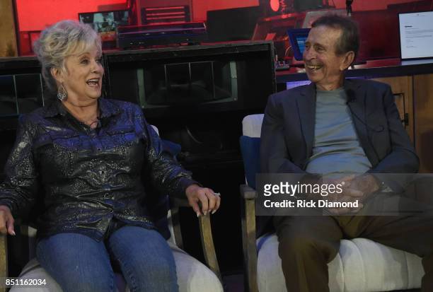 Singer/Songwriter Connie Smith and Pedal Steel Guitar Player Lloyd Green attend Country Music Hall and Museum presents Hit-Makers Reflect At Historic...