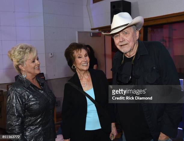 Country Music Hall of Fame members, Connie Smith, Jan Howard and Bobby Bare attend Country Music Hall and Museum presents Hit-Makers Reflect At...